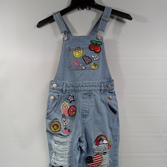 Curtain Call Costumes Novelty Patch Overalls Size CME (Child Medium) - Picture 4 of 14